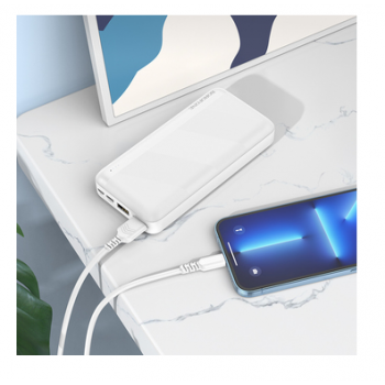 BOROFONE POWER BANK 20000MAH BJ27A PINDAR - 2XUSB - ΛΕΥΚΌ